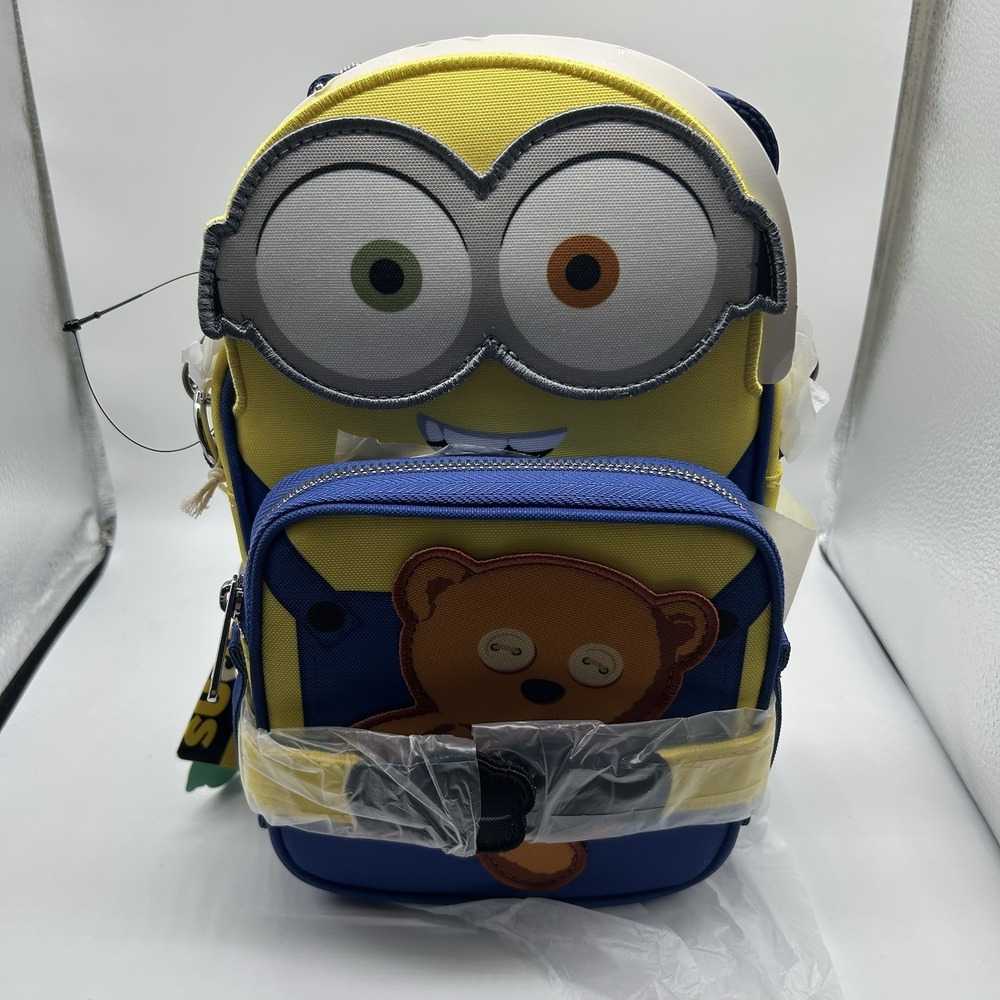 Loungefly AMC Minions Minion Bob Crossbuddies Kids Yellow Backback